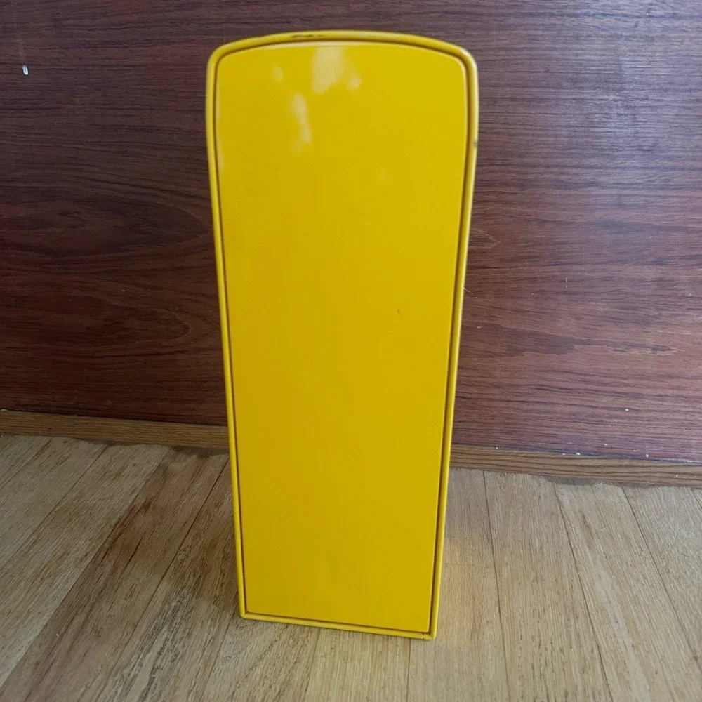 Veuve Clicquot Smeg Champagne Bottle Cooler Yellow Orange Fridge Case NO BOTTLE